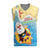 Antigua and Barbuda Christmas Knitted V-Neck Vest Chilling Santa - Wonder Print Shop
