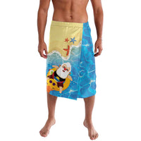 Antigua and Barbuda Christmas Lavalava Chilling Santa - Wonder Print Shop