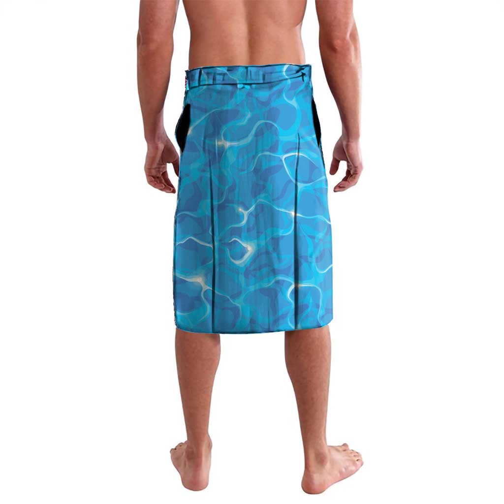 Antigua and Barbuda Christmas Lavalava Chilling Santa - Wonder Print Shop