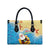 Antigua and Barbuda Christmas Leather Bag Chilling Santa - Wonder Print Shop