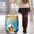 Antigua and Barbuda Christmas Luggage Cover Chilling Santa - Wonder Print Shop
