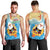 Antigua and Barbuda Christmas Men Tank Top Chilling Santa - Wonder Print Shop