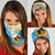 Antigua and Barbuda Christmas Neck Gaiter Chilling Santa - Wonder Print Shop