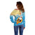 Antigua and Barbuda Christmas Off Shoulder Sweater Chilling Santa - Wonder Print Shop
