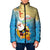 Antigua and Barbuda Christmas Padded Jacket Chilling Santa - Wonder Print Shop