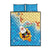 Antigua and Barbuda Christmas Quilt Bed Set Chilling Santa - Wonder Print Shop
