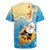 Antigua and Barbuda Christmas Rugby Jersey Chilling Santa - Wonder Print Shop