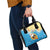 Antigua and Barbuda Christmas Shoulder Handbag Chilling Santa - Wonder Print Shop