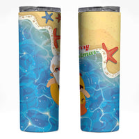 Antigua and Barbuda Christmas Skinny Tumbler Chilling Santa - Wonder Print Shop