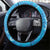 Antigua and Barbuda Christmas Steering Wheel Cover Chilling Santa - Wonder Print Shop