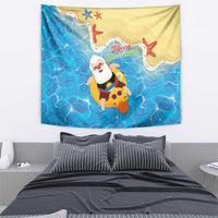 Antigua and Barbuda Christmas Tapestry Chilling Santa - Wonder Print Shop