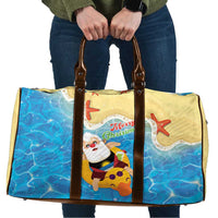 Antigua and Barbuda Christmas Travel Bag Chilling Santa - Wonder Print Shop