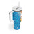 Antigua and Barbuda Christmas Tumbler With Handle Chilling Santa - Wonder Print Shop