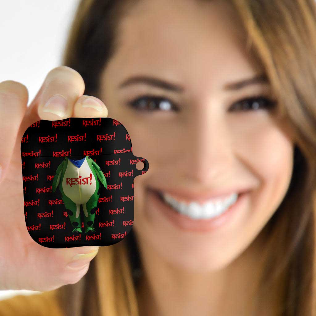 Resist Portland Frog AirPods Case Funny Political Costume - Wonder Print Shop