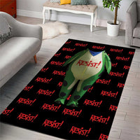 Resist Portland Frog Area Rug Funny Political Costume - Wonder Print Shop