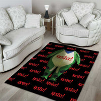 Resist Portland Frog Area Rug Funny Political Costume - Wonder Print Shop