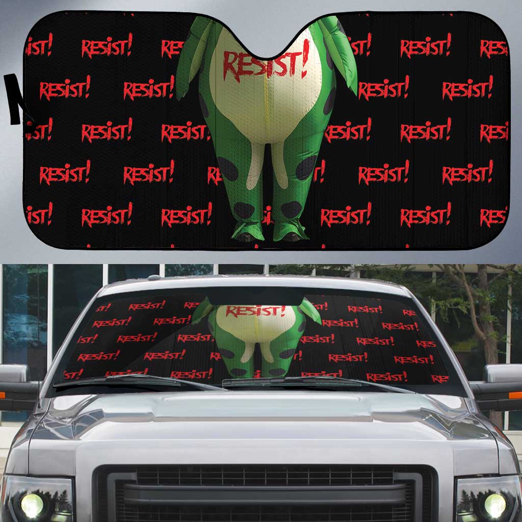 Resist Portland Frog Auto Sun Shade Funny Political Costume - Wonder Print Shop