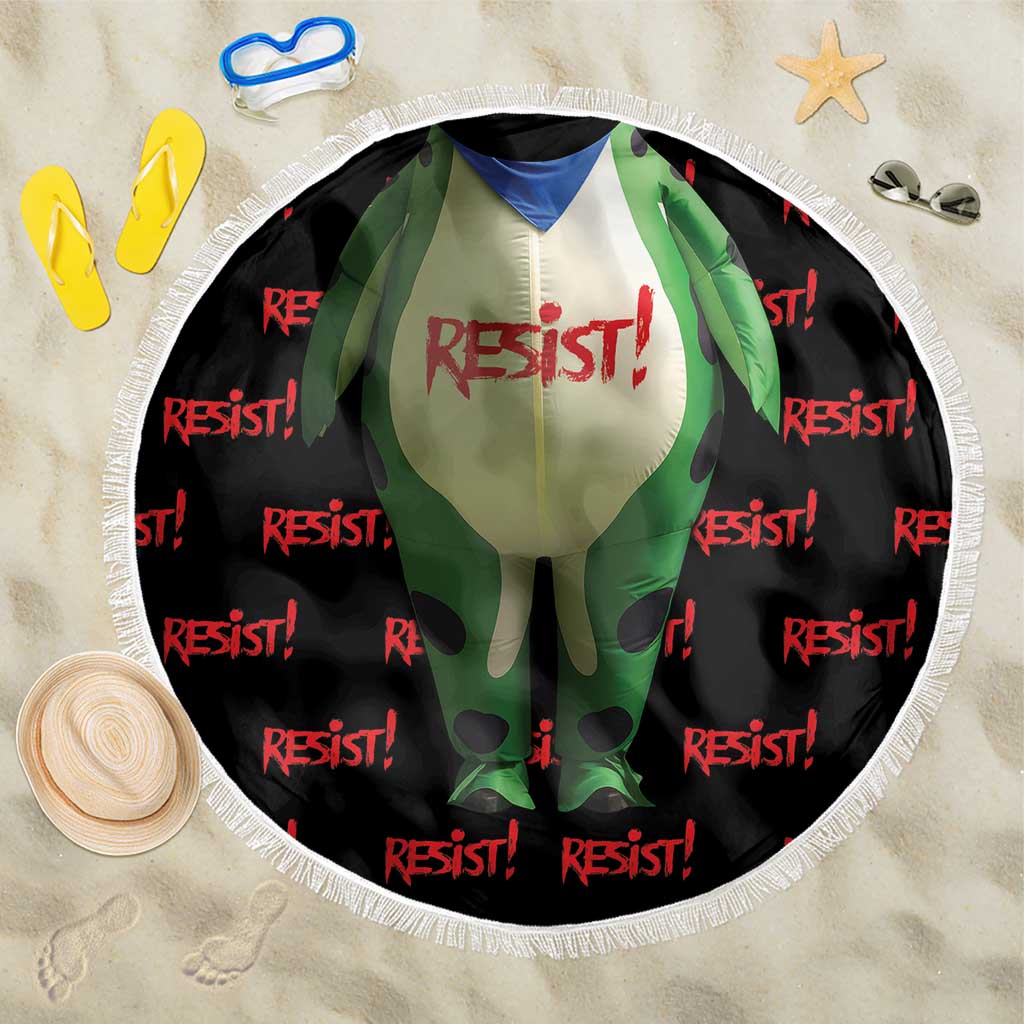 Resist Portland Frog Beach Blanket Funny Political Costume - Wonder Print Shop