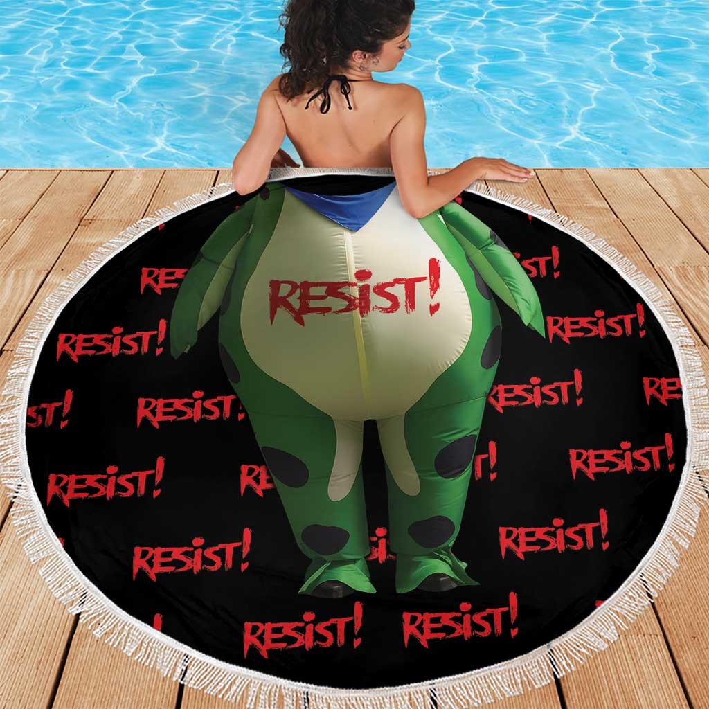 Resist Portland Frog Beach Blanket Funny Political Costume - Wonder Print Shop