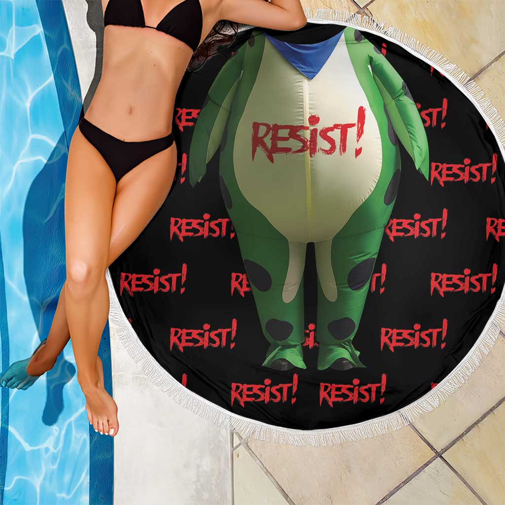Resist Portland Frog Beach Blanket Funny Political Costume - Wonder Print Shop