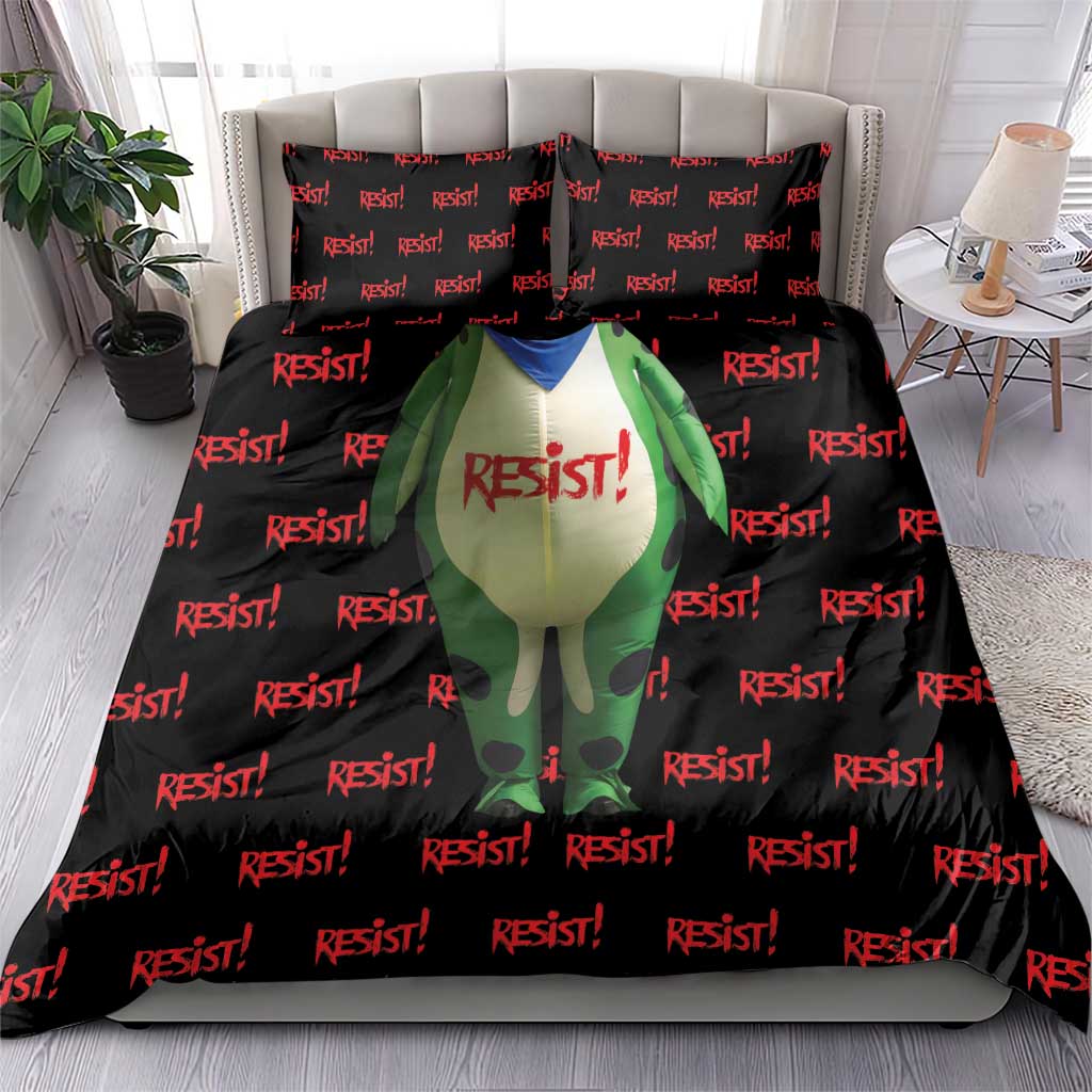 Resist Portland Frog Bedding Set Funny Political Costume - Wonder Print Shop