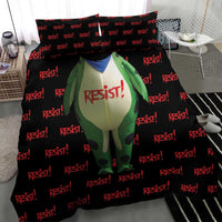 Resist Portland Frog Bedding Set Funny Political Costume - Wonder Print Shop