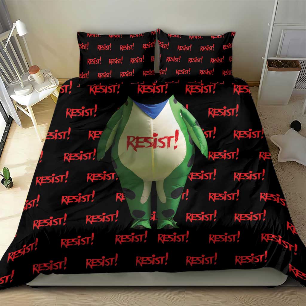 Resist Portland Frog Bedding Set Funny Political Costume - Wonder Print Shop