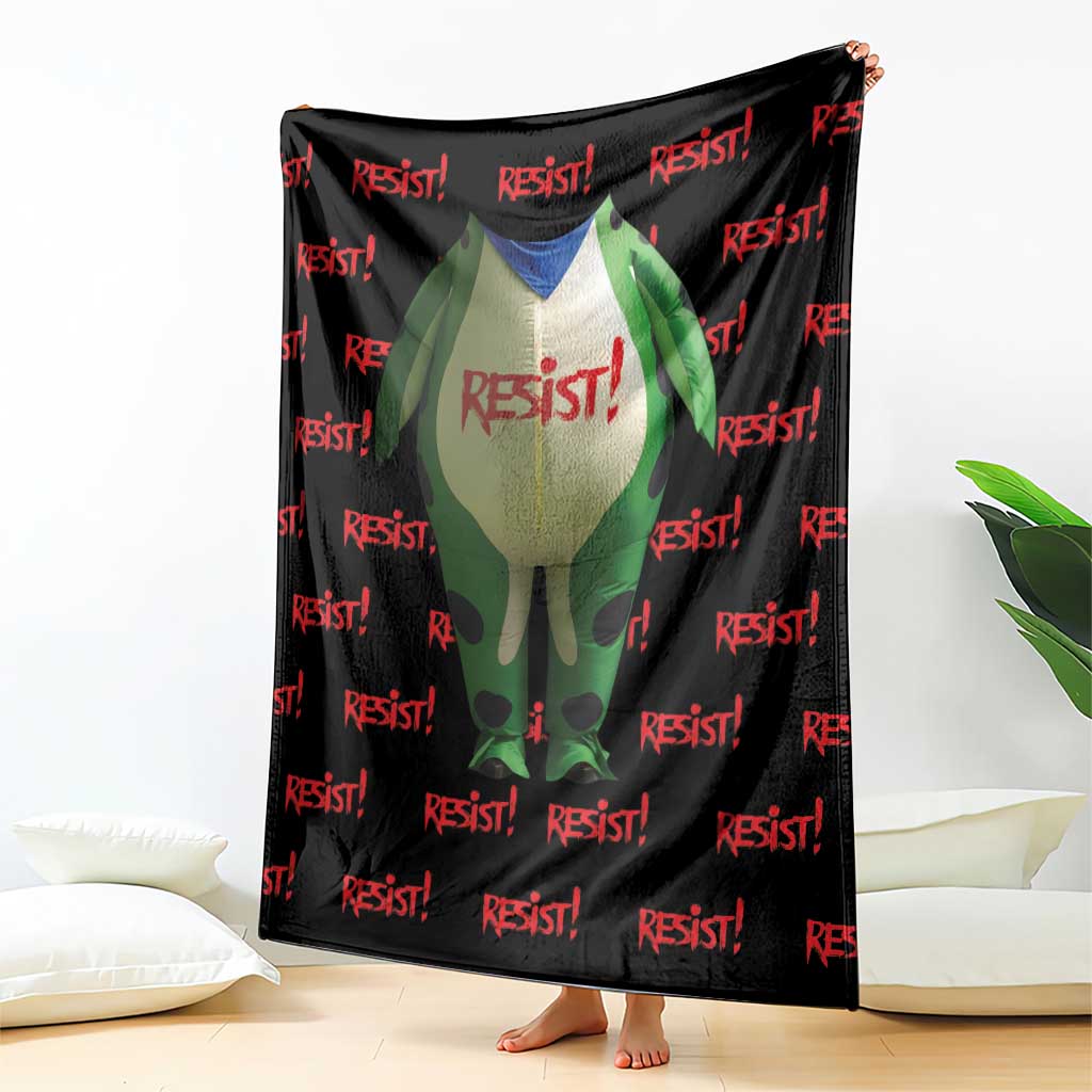 Resist Portland Frog Blanket Funny Political Costume - Wonder Print Shop