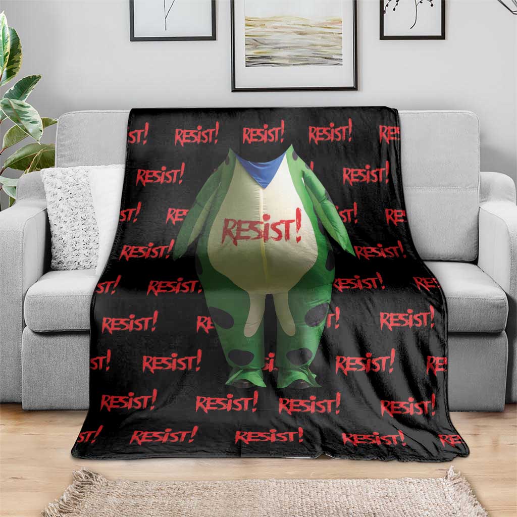 Resist Portland Frog Blanket Funny Political Costume - Wonder Print Shop