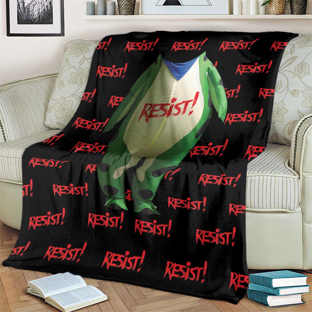 Resist Portland Frog Blanket Funny Political Costume - Wonder Print Shop