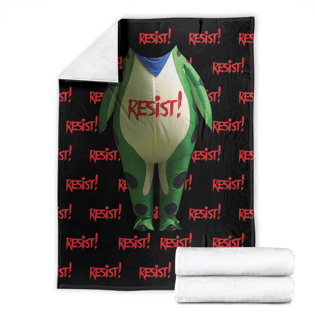 Resist Portland Frog Blanket Funny Political Costume - Wonder Print Shop