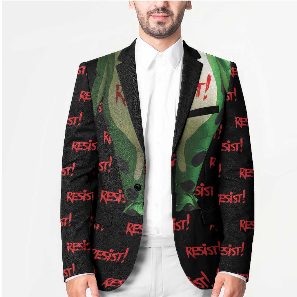 Resist Portland Frog Blazer Funny Political Costume - Wonder Print Shop