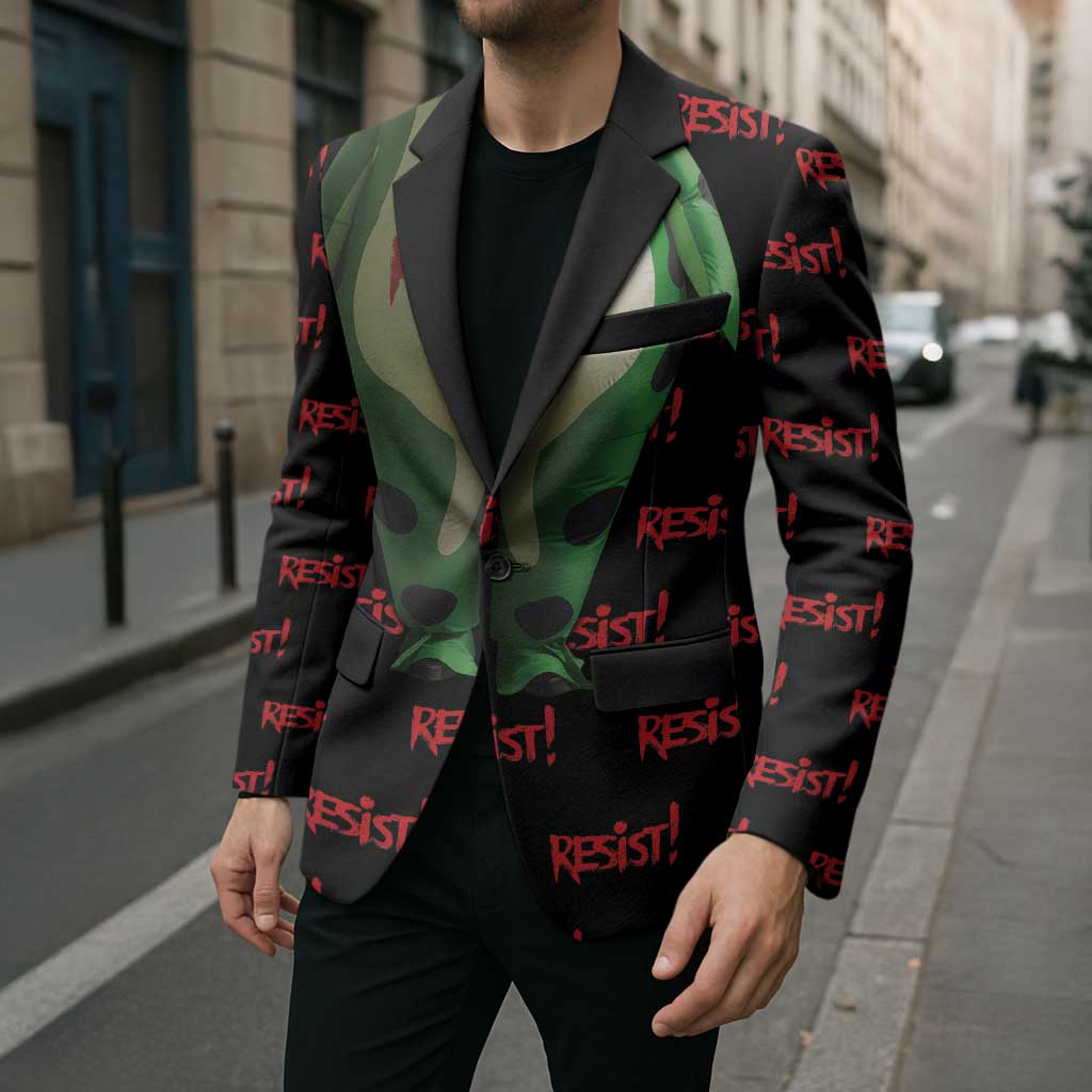 Resist Portland Frog Blazer Funny Political Costume - Wonder Print Shop