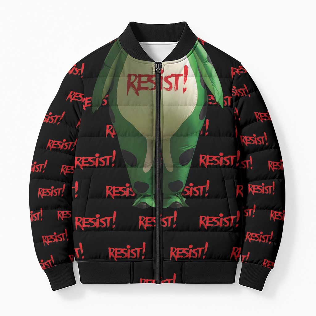 Resist Portland Frog Bomber Puffer Jacket Funny Political Costume - Wonder Print Shop