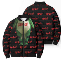 Resist Portland Frog Bomber Puffer Jacket Funny Political Costume - Wonder Print Shop