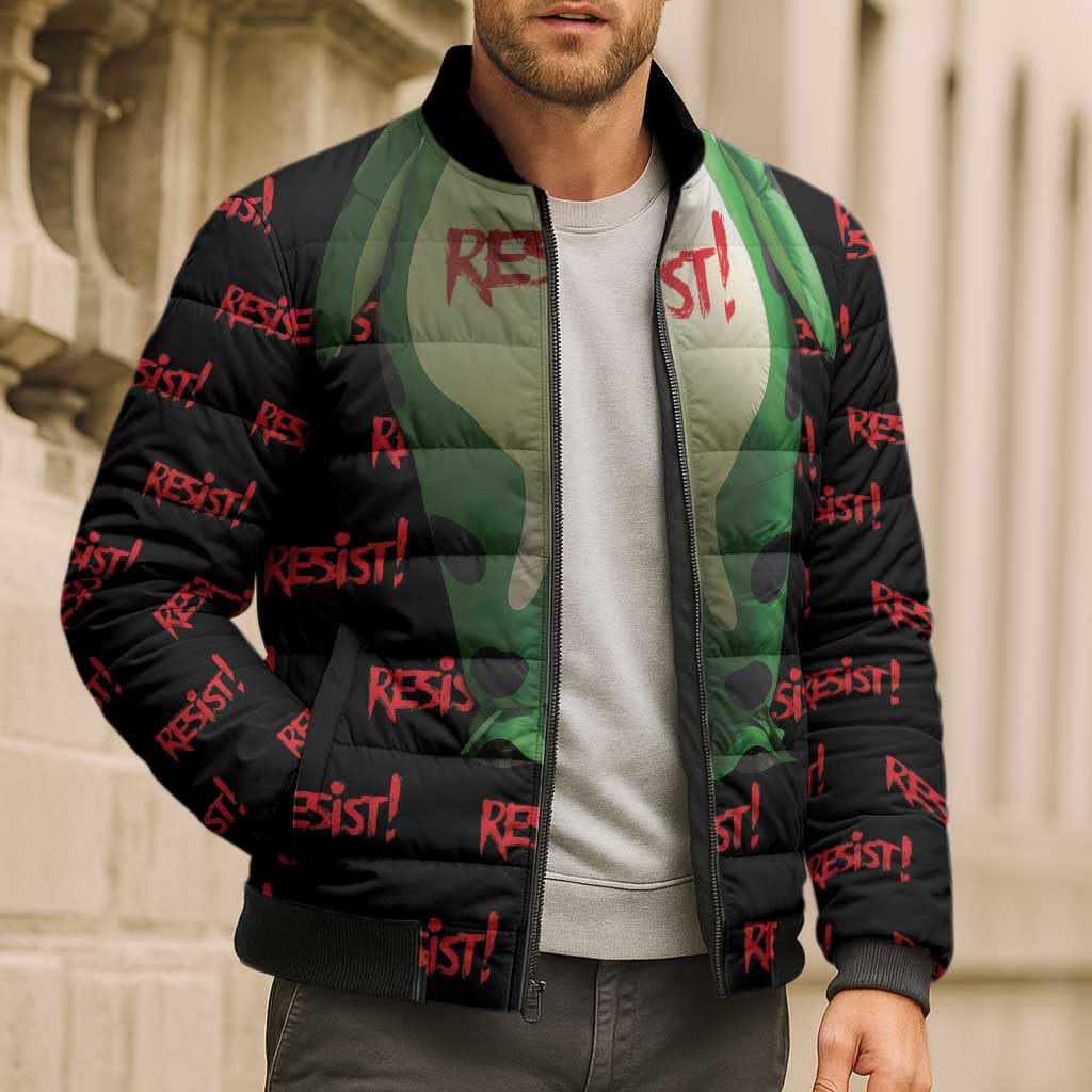 Resist Portland Frog Bomber Puffer Jacket Funny Political Costume - Wonder Print Shop