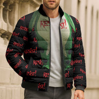 Resist Portland Frog Bomber Puffer Jacket Funny Political Costume - Wonder Print Shop