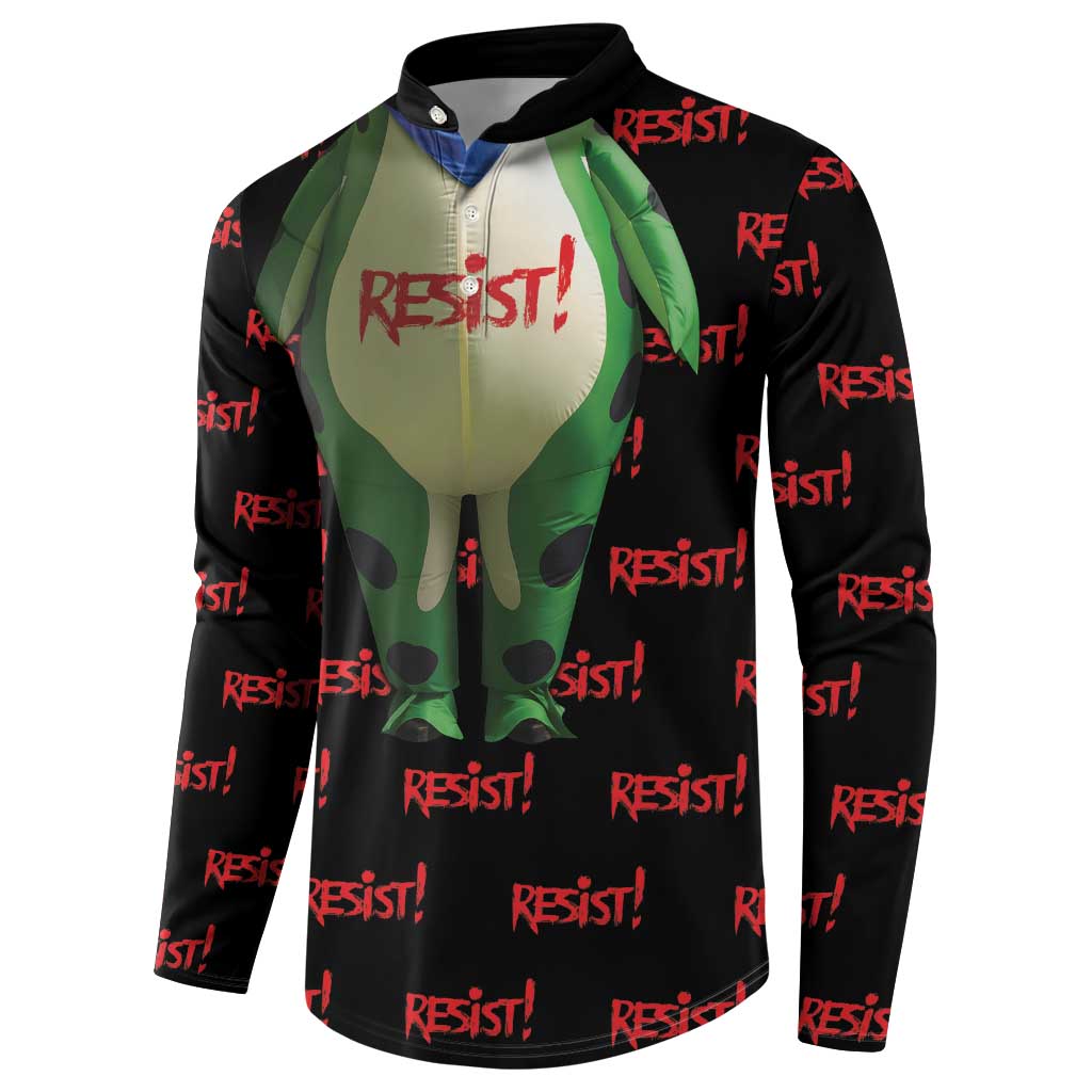 Resist Portland Frog Button Sweatshirt Funny Political Costume - Wonder Print Shop