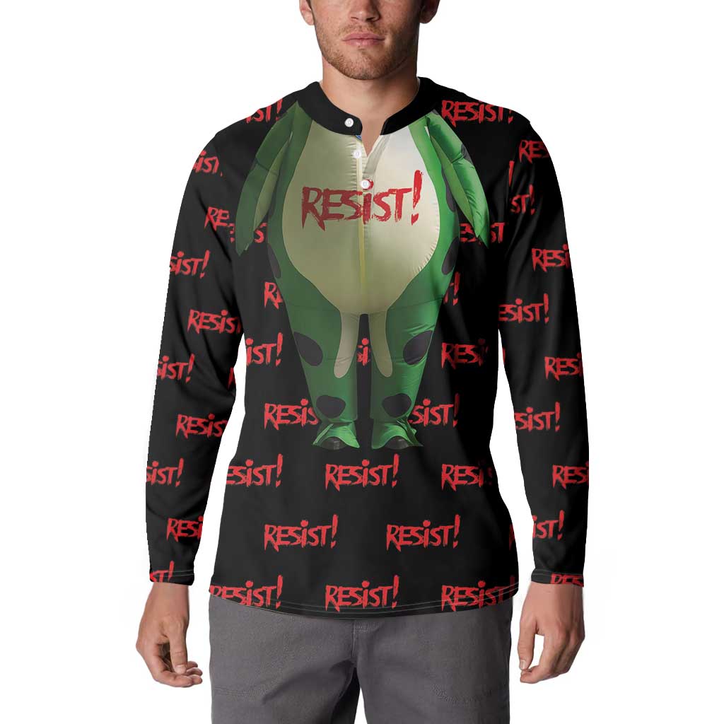 Resist Portland Frog Button Sweatshirt Funny Political Costume - Wonder Print Shop