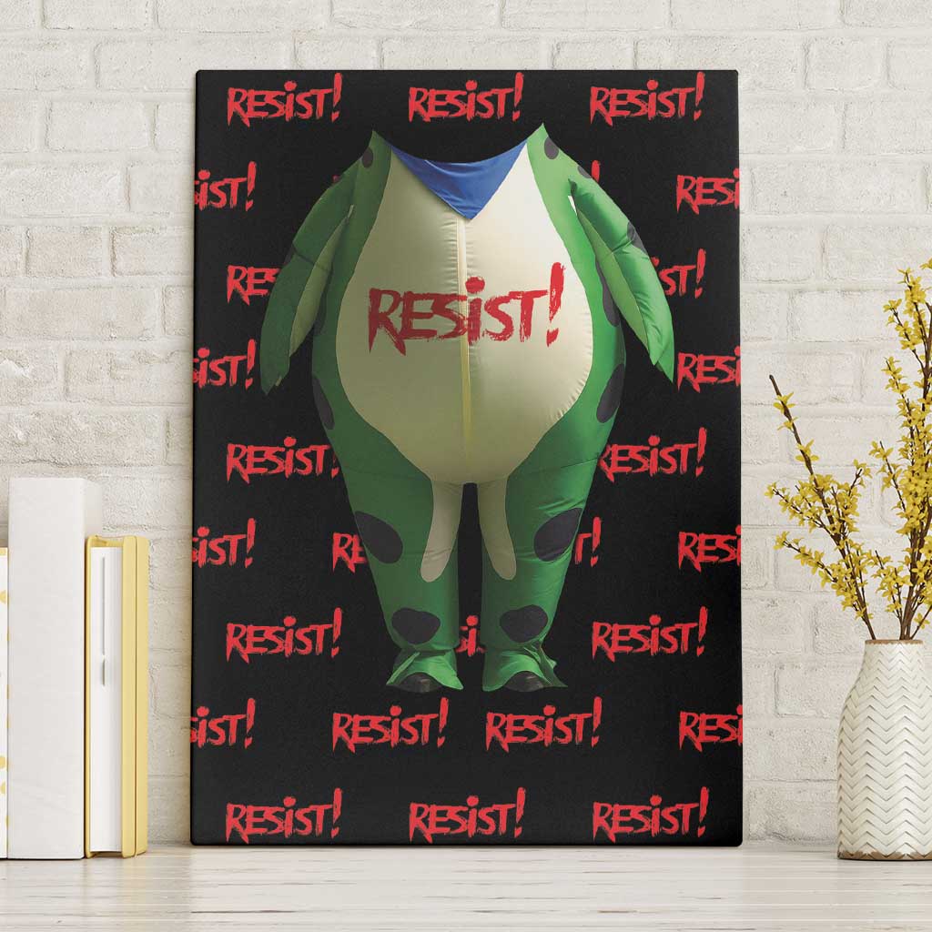 Resist Portland Frog Canvas Wall Art Funny Political Costume - Wonder Print Shop