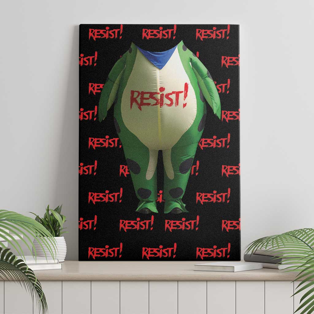 Resist Portland Frog Canvas Wall Art Funny Political Costume - Wonder Print Shop
