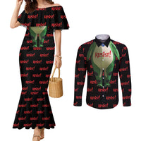Resist Portland Frog Couples Matching Mermaid Dress and Long Sleeve Button Shirt Funny Political Costume - Wonder Print Shop