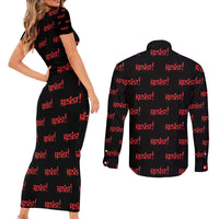 Resist Portland Frog Couples Matching Short Sleeve Bodycon Dress and Long Sleeve Button Shirt Funny Political Costume - Wonder Print Shop