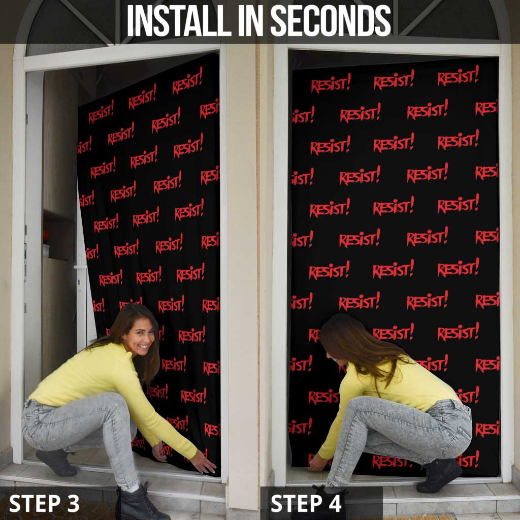 Resist Portland Frog Door Cover Funny Political Costume - Wonder Print Shop