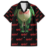Resist Portland Frog Family Matching Off The Shoulder Long Sleeve Dress and Hawaiian Shirt Funny Political Costume - Wonder Print Shop