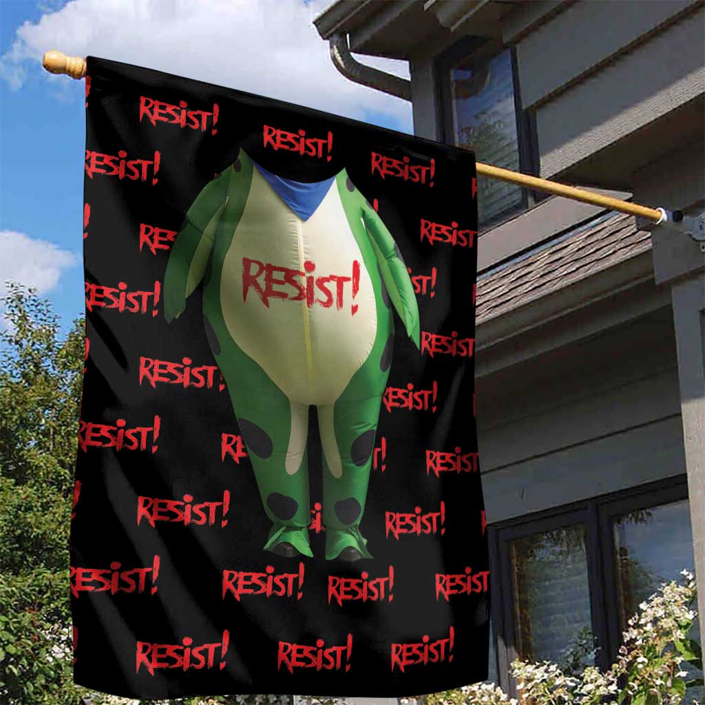 Resist Portland Frog Garden Flag Funny Political Costume - Wonder Print Shop
