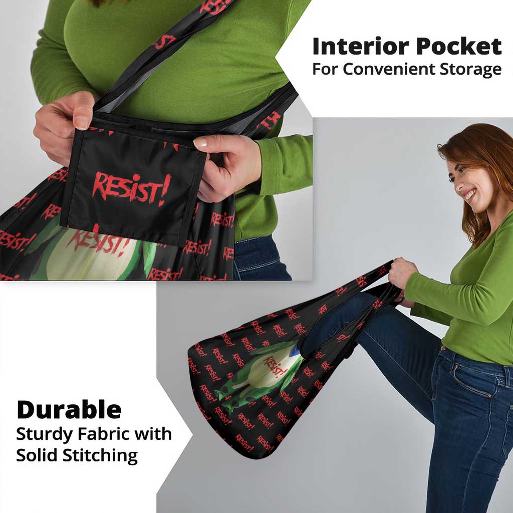 Resist Portland Frog Grocery Bag Funny Political Costume - Wonder Print Shop
