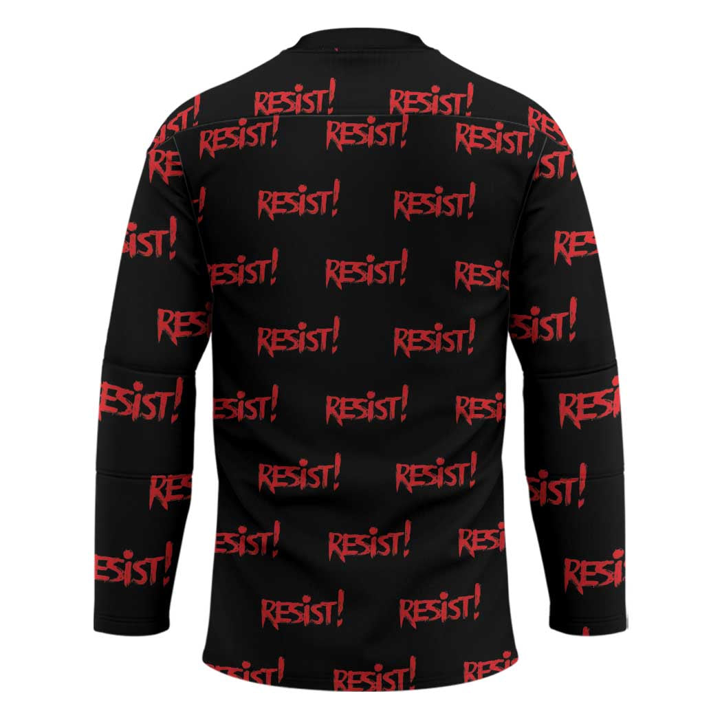 Resist Portland Frog Hockey Jersey Funny Political Costume - Wonder Print Shop