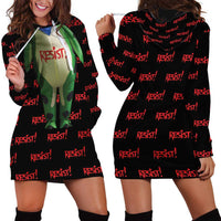 Resist Portland Frog Hoodie Dress Funny Political Costume - Wonder Print Shop