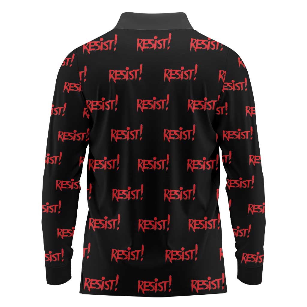 Resist Portland Frog Long Sleeve Polo Shirt Funny Political Costume - Wonder Print Shop